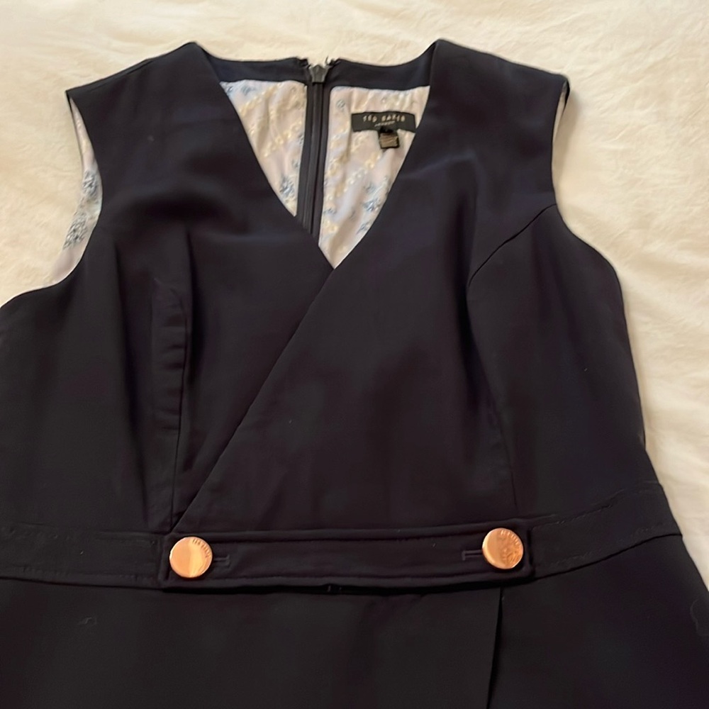 Ted Baker suit dress in navy, size 2.